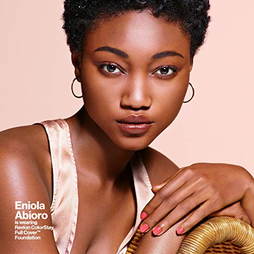 REVLON ColorStay Full Cover Longwear Matte Foundation, Heat and Sweat Resistant Lightweight Face Makeup, Ivory (110), 1.0 oz