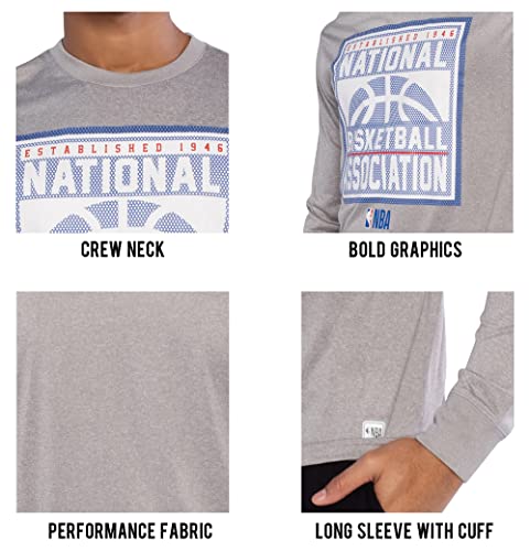 NBA Men's Super-Soft Active Long Sleeve T-Shirt