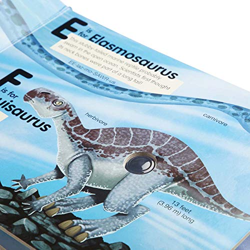 Melissa and Doug Children's Book - Poke-A-Dot: Dinosaurs A to Z (Board Book with Buttons to Pop) - Dinosaur Pop It Book, Push Pop Book For Toddlers And Kids Ages 3+