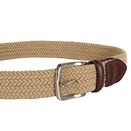 Dockers Men's Big Boys' Braided Elastic-Web Stretch Belt,Khaki,