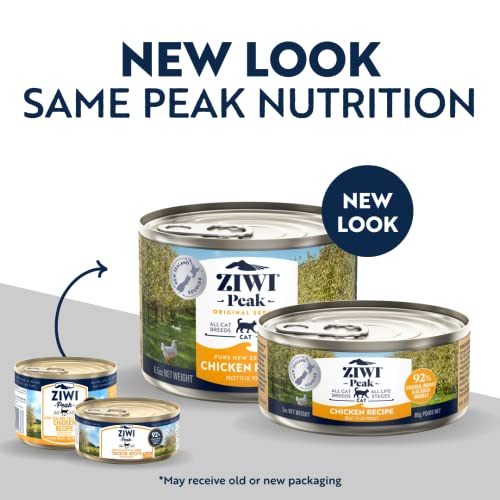 Ziwi Peak, Canned Wet Cat Food All Natural High Protein, Grain Free, Limited Ingredient, with Superfoods, 6.5 Ounce