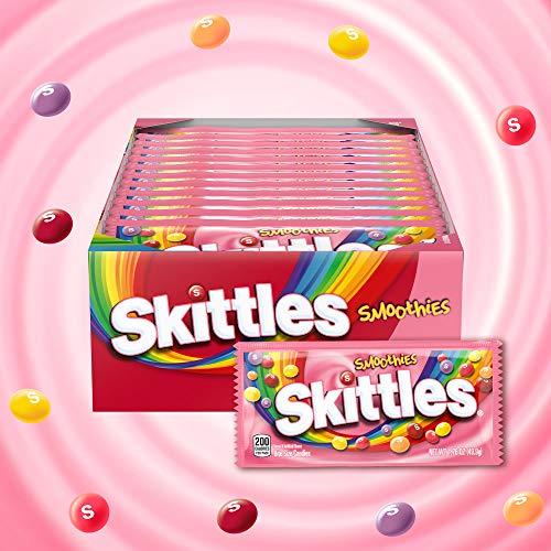 SKITTLES Smoothie Summer Chewy Candy Assortment , 24 Ct Bulk Candy Box