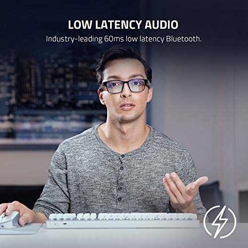 Razer Anzu Smart Glasses: Blue Light Filtering and Polarized Sunglass Lenses - Low Latency Audio - Built-in Mic and Speakers - Touch and Voice Assistant Compatible - 5hrs Battery - Rectangle/Small