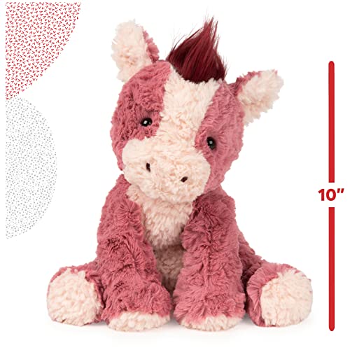 GUND Cozys Collection Horse Stuffed Animal Plush for Ages 1 and Up, Pink/Red, 10”