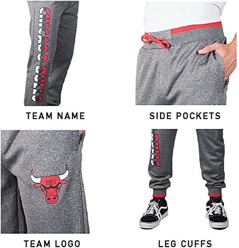 Ultra Game NBA Men's Soft Fleece Active Jogger Sweatpants