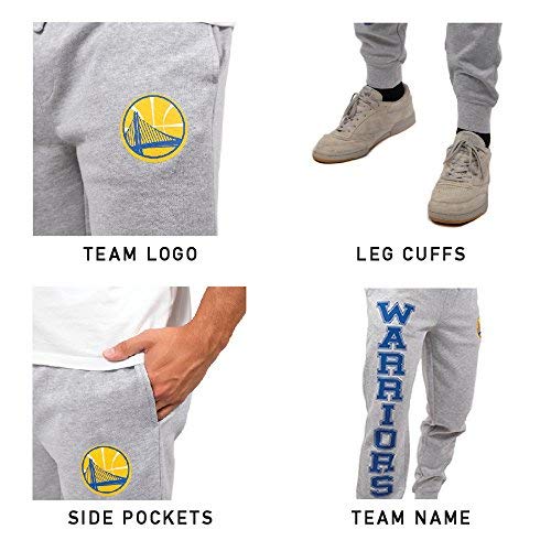 Ultra Game NBA Men's Super Soft Team Jogger Sweatpants, Toronto Raptors, Heather Gray 18, X-Large