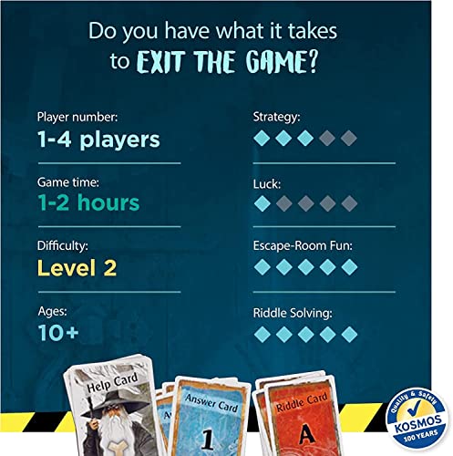 Exit: The Mysterious Museum | Exit: The Game - A Kosmos Game | Family-Friendly, Card-Based at-Home Escape Room Experience for 1 to 4 Players, Ages 10+