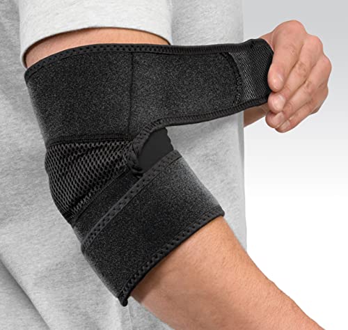 Mueller Adjustable Elbow Support, Black, One Size