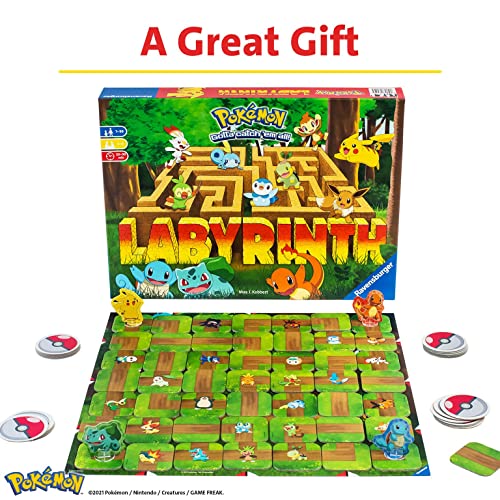 Ravensburger Pokémon Labyrinth Family Board Game for Kids and Adults Age 7 and Up - So Easy to Learn and Play with Great Replay Value