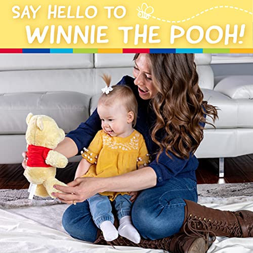 KIDS PREFERRED Disney Baby Winnie the Pooh and Friends Stuffed Animal with Jingle and Crinkle, Pooh 12”, Standard