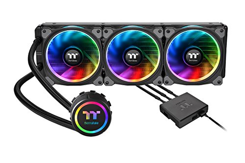 Thermaltake Floe 360mm, 16.8 Million Color Software Enabled (TT RGB Plus/Alexa/Razer Chroma), AMD (AM5/AM4)/Intel (LGA 2066/1200), AIO CPU Liquid Cooler CL-W158-PL12SW-A