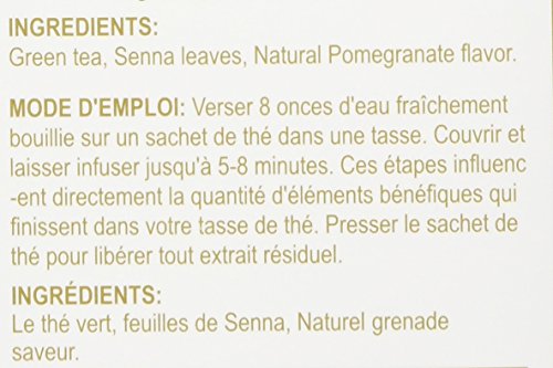 Hyleys Slim Tea Pomegranate Flavor - Weight Loss Herbal Supplement Cleanse and Detox - 25 Tea Bags (1 Pack)