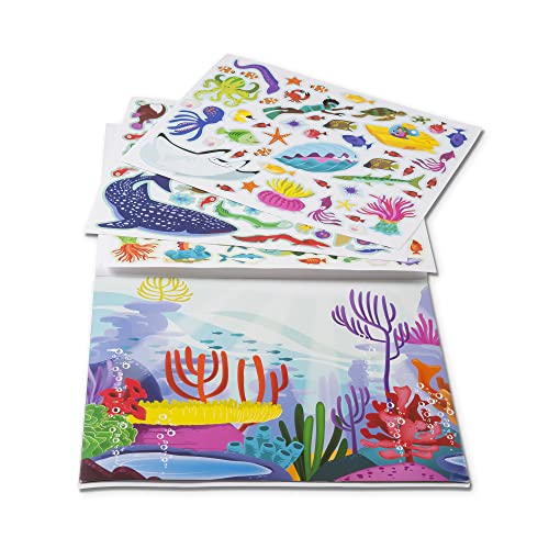 Melissa and Doug Reusable Sticker Pad Bundle - Jungle, Farm and Under the Sea - Art Activities For Kids, Restickable Stickers, Arts And Crafts For Kids Ages 3+