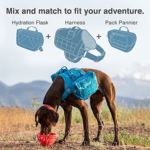 Kurgo RSG MOLLE Harness Compatible Tactical Accessories, Dog Harness Attachments, Hydration Flask, Pack Pannier, First Aid Kit, Safety Light, Treat Bag