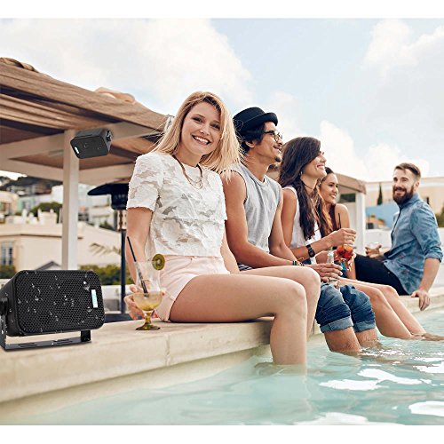 Pyle Home Dual Waterproof Outdoor Speaker System - 3.5 Inch Pair of Weatherproof Wall / Ceiling Mounted Speakers w/ Heavy Duty Grill, Universal Mount-For Use in the Pool, Patio, Indoor PDWR30B (Black)
