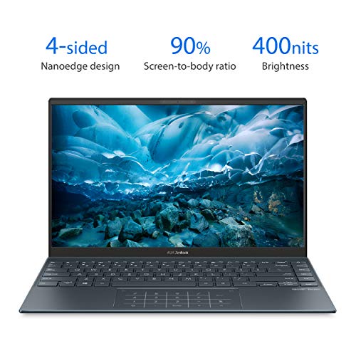 ASUS ZenBook 14 Ultra-Slim Laptop 14” FHD Display, AMD Ryzen 9 5900HX CPU, Radeon Vega 7 Graphics, 16GB RAM, 1TB PCIe SSD, NumberPad, Windows 11 Pro, Pine Grey, UM425QA-XH99