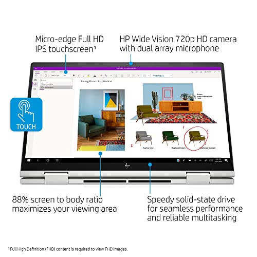 HP Newest Envy x360 2-in-1 15.6' FHD Touchscreen Business Laptop, Intel Core i5-1135G7(Beats i7-1065G7), 16GB 3200MHz RAM, 1TB NVMe SSD, Fingerprint, Webcam, Backlit KB, Win 10 H, GM Accessories