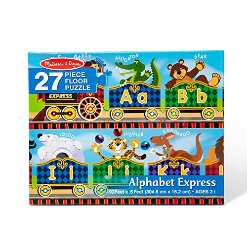 Melissa and Doug Alphabet Express Jumbo Jigsaw Floor Puzzle (27 pcs, 10 feet long)