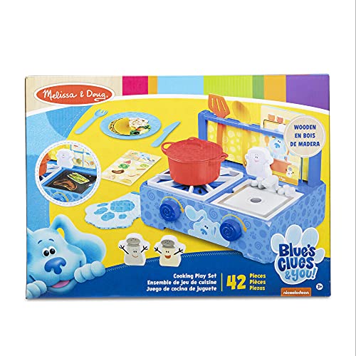 Melissa and Doug Blue's Clues and You! Wooden Cooking Play Set (42 Pieces)