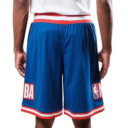 Ultra Game NBA NBA Mens Chrome Basketball Shorts, Royal Blue, XX-Large