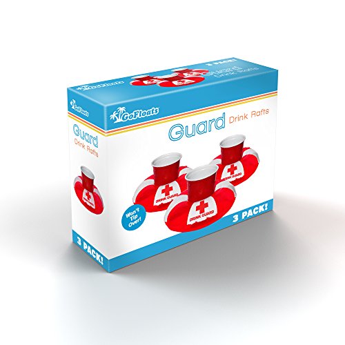 GoFloats Inflatable Pool and Hot Tub Drink Holders (3 Pack) (Choose - Unicorn, Flamingo, Palm Tree and More)