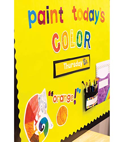 World of Eric Carle 219 Piece 4 Inch Colorful Tissue Bulletin Board Letters for Classroom, Alphabet Letters, Numbers, Punctuation and Symbols, Cutout Letters for Bulletin Boards