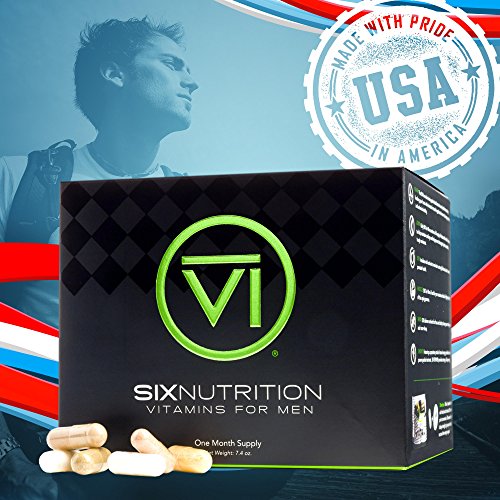 Six Nutrition - Vitamins for Men One Month Supply - 25 Pouches