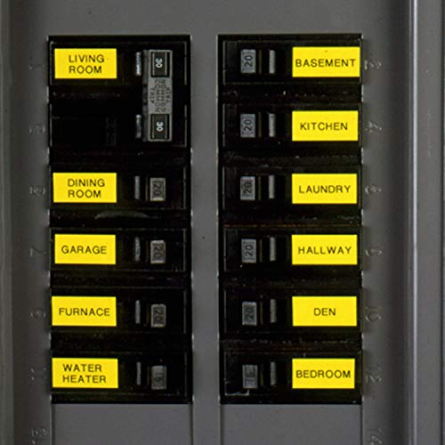 Brother Genuine P-touch TZE-S631 Tape, 1/2' (0.47') Wide Extra-Strength Adhesive Laminated Tape, Black on Yellow, Laminated for Indoor or Outdoor Use, Water-Resistant,0.47' x 26.2' (12mm x 8M),TZES631