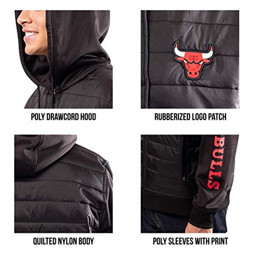 Ultra Game NBA Los Angeles Lakers Mens Full Zip Soft Fleece Hoodie Jacket, Black, XX-Large