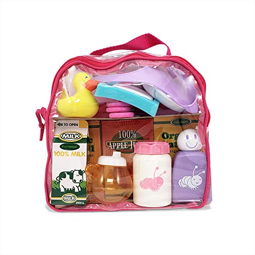 JC Toys Baby Nursery 20 Piece Accessory Bag for Keeps Playtime! | Accessories fit Most Dolls up to 15' | Play Accessories | Ages 2+