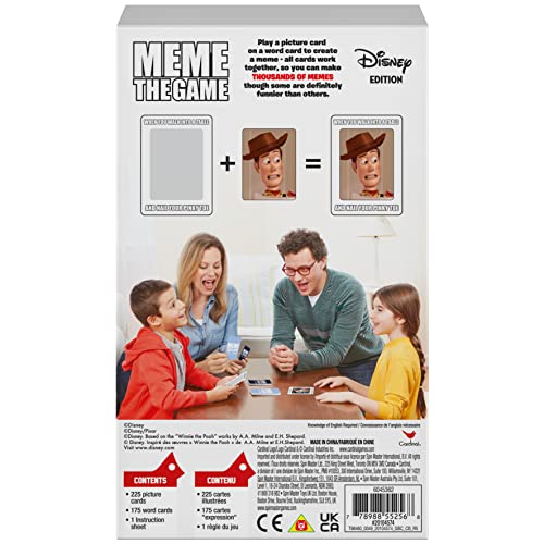 Meme The Game, Disney Version Funny Cards Family Party Travel Activity, for Adults and Kids Ages 8 and Up