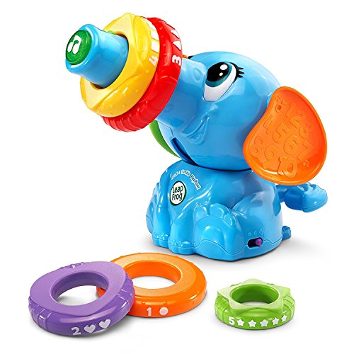 LeapFrog Stack and Tumble Elephant , Blue, 6 months to 48 months, 6pieces