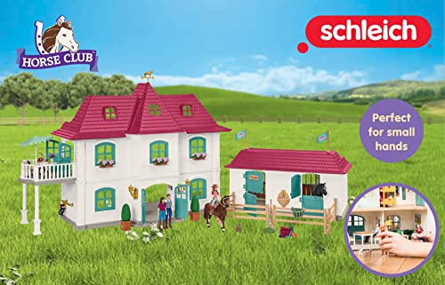 Schleich Horse Club, 70-Piece Playset, Horse Toys for Girls and Boys 5-12 years old Lakeside Country House and Stable