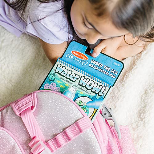 Melissa and Doug On the Go Water Wow! Reusable Water-Reveal Activity Pad - Under the Sea - Party Favors, Stocking Stuffers, Travel Toys For Toddlers, Mess Free Coloring Books For Kids Ages 3+