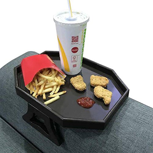 Sofa Arm Clip Table, Armrest Tray Table, Drinks/Remote Control/Snacks Holder …
