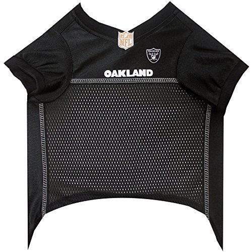 NFL Las Vegas Raiders Dog Jersey, Size: Medium. Best Football Jersey Costume for Dogs and Cats. Licensed Jersey Shirt.