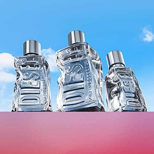 D by Diesel Refillable Eau de Toilette Spray for Everyone – Men and Women – Ginger Extract, Denim Cotton Accord, Vanilla Bourbon Extract, Lavender Heart, 3.4 Fl. Oz.