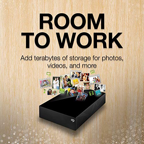 Seagate Desktop 8TB External Hard Drive HDD – USB 3.0 for PC, Laptop And Mac, 1-Year Rescue Service (STGY8000400), Black