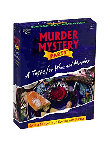 University Games Murder Mystery Party - A Taste for Wine and Murder, Multicolor (33202)