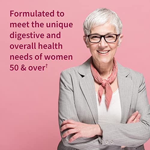 Garden of Life 22 Digestive Enzymes for Women 50 and Over with Bromelain, Papain and Lactase Plus Probiotics and Vitamins B12, Biotin and Zinc – RAW Enzymes – Non-GMO, Gluten-Free, Vegetarian, 90 Capsules