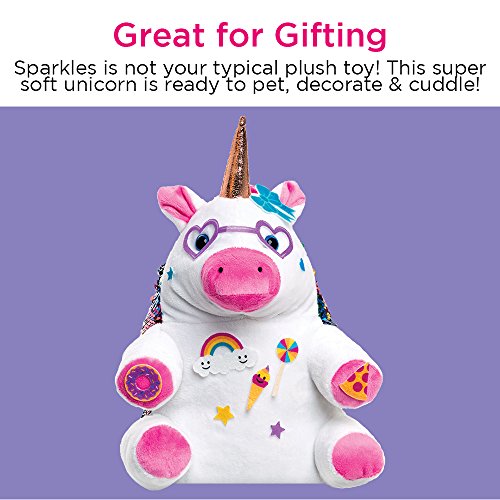 Creativity for Kids Sequin Pets Stuffed Animal - Sparkles The Unicorn Plush Toy