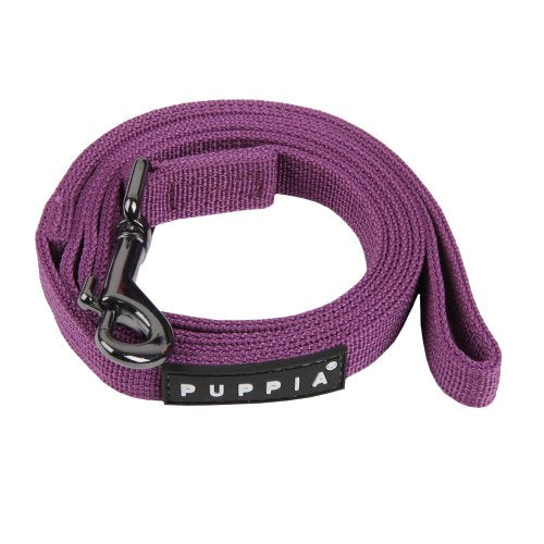 Puppia Two Tone Dog Lead Strong Durable Comfortable Grip Walking Training Leash for Small and Medium Dog, Purple, Medium