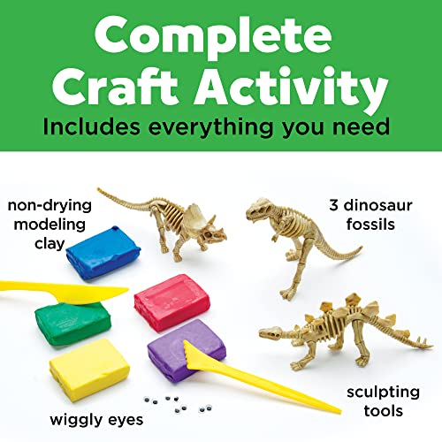 Creativity for Kids Create with Clay Dinosaurs - Build 3 Dinosaur Figures with Modeling Clay