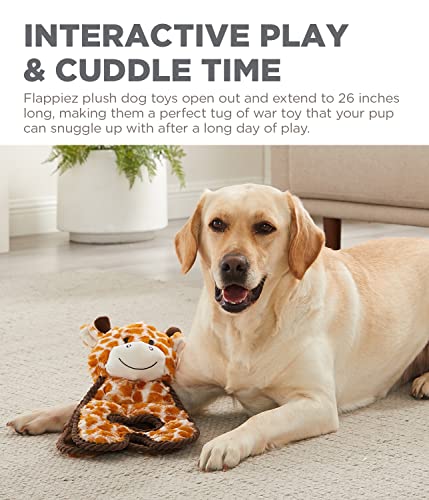 Charming Pet Cuddle Tugs Giraffe Plush Squeaky Dog Toy