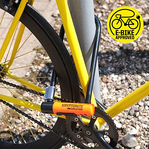 Kryptonite New-U Evolution Series 4 LS Bicycle U-Lock, Black, 4' x 11.5' 14mm (002147)