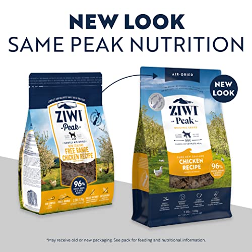 ZIWI Peak Air-Dried Dog Food – All Natural, High Protein, Grain Free and Limited Ingredient with Superfoods (Chicken, 8.8 lb)