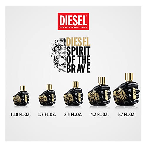 Diesel Spirit of the Brave Eau de Toilette Spray Cologne for Men, 2.5 Fl. Oz.