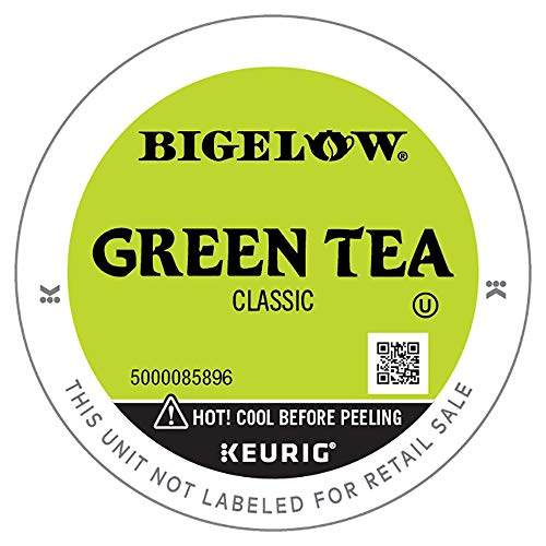 Bigelow Tea Green Tea Keurig K-Cup Pods Box, Caffeinated, 7.8 Oz, 12 Count, Pack of 6