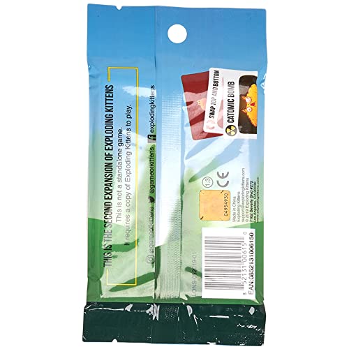 Streaking Kittens Expansion Set - Ridiculous Russian Roulette Card Game, Easy Family-Friendly Party -Games for Adults, Teens and Kids - 15 Card Add-on