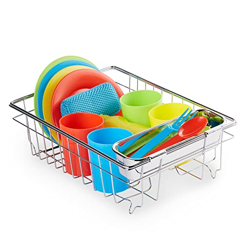 Melissa and Doug Let's Play House Wash and Dry Dish Set (24 pcs)